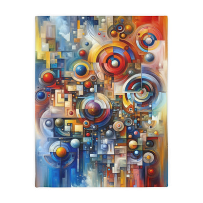 Coexistence Harmony Code Velveteen Microfiber Blanket (Two-sided print)