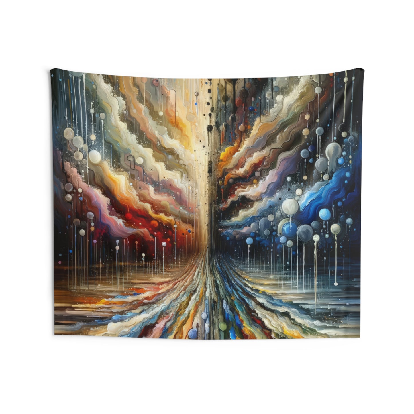 Linguistic Resonance Cascade Indoor Wall Tapestries