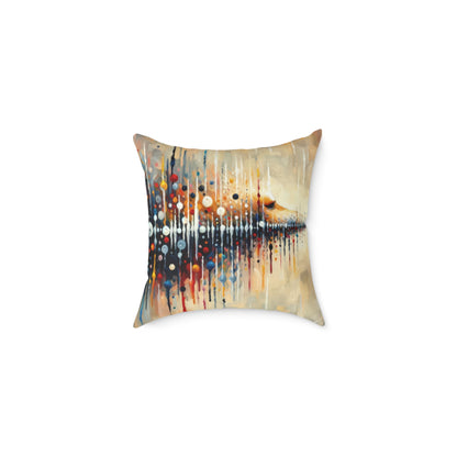 Distant Barking Echoes Spun Polyester Pillow
