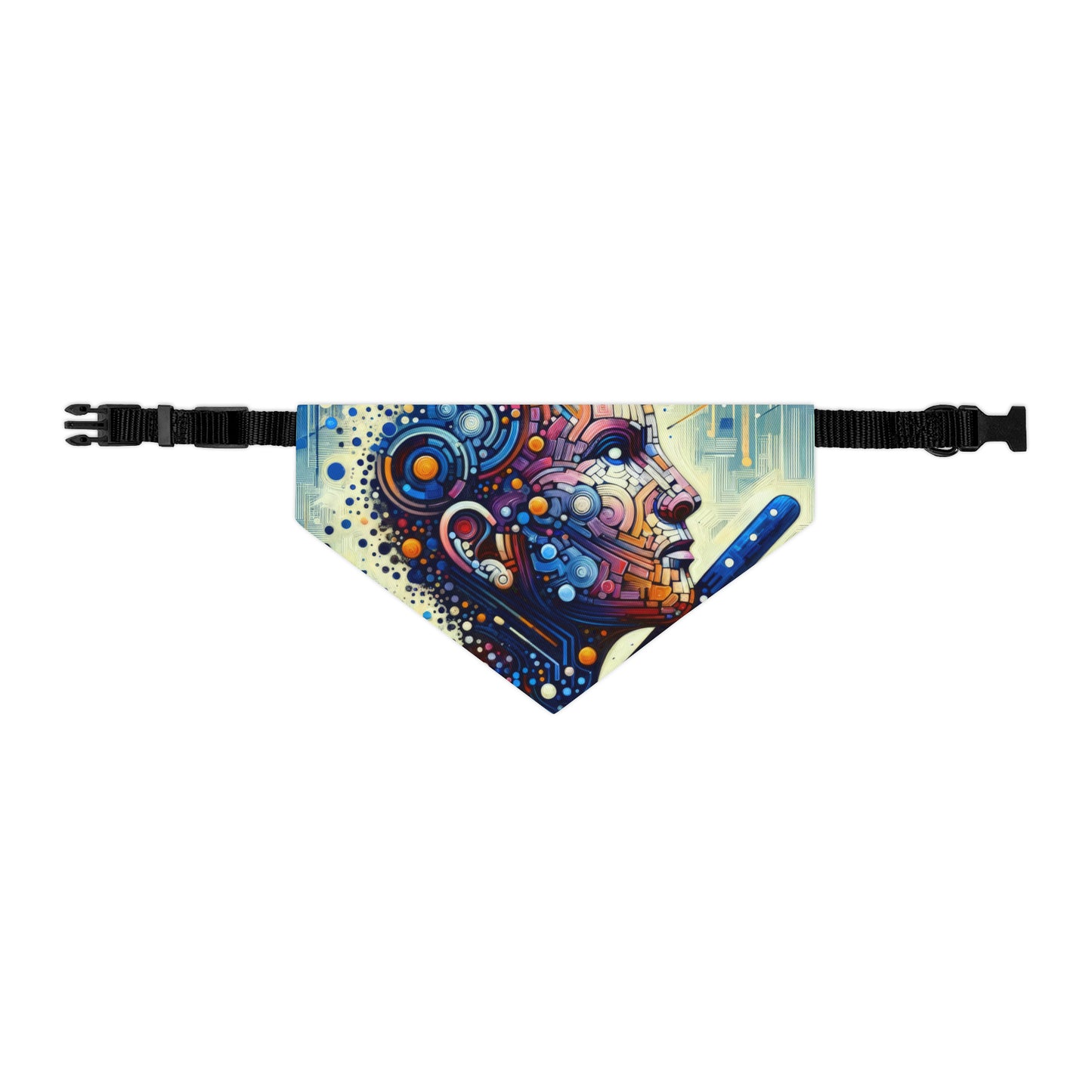 Digital Carving Abstract Pet Bandana Collar