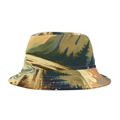 Serene Stream Sojourn Bucket Hat (AOP)