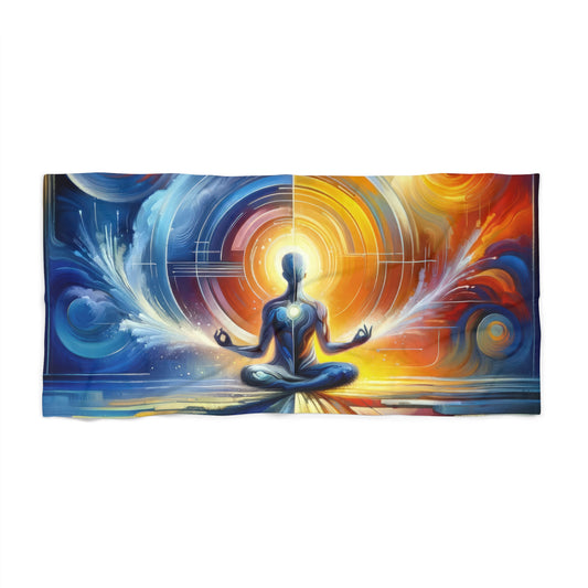 Techno Spiritual Synthesis Beach Towel