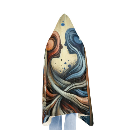 Empathic Connection Tachism Snuggle Blanket