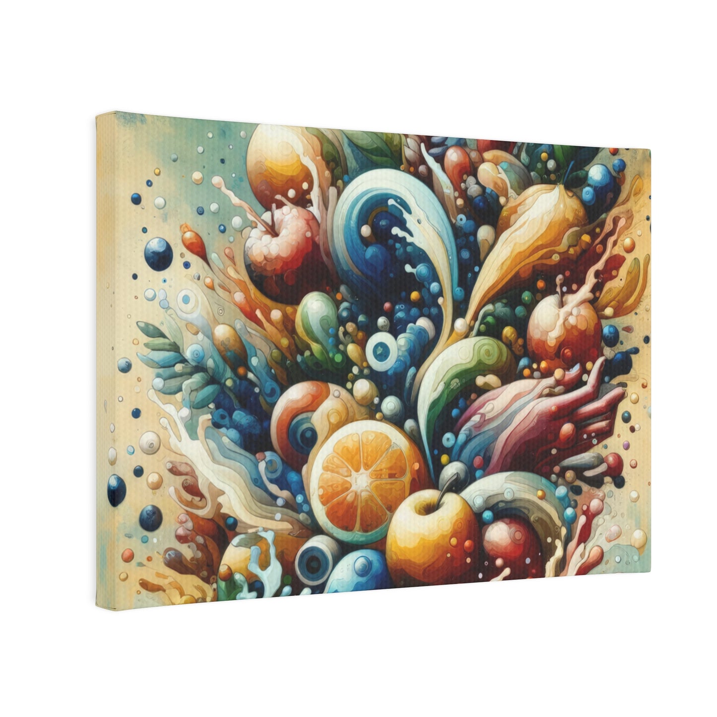 Nourishing Tachism Symphony Canvas Photo Tile