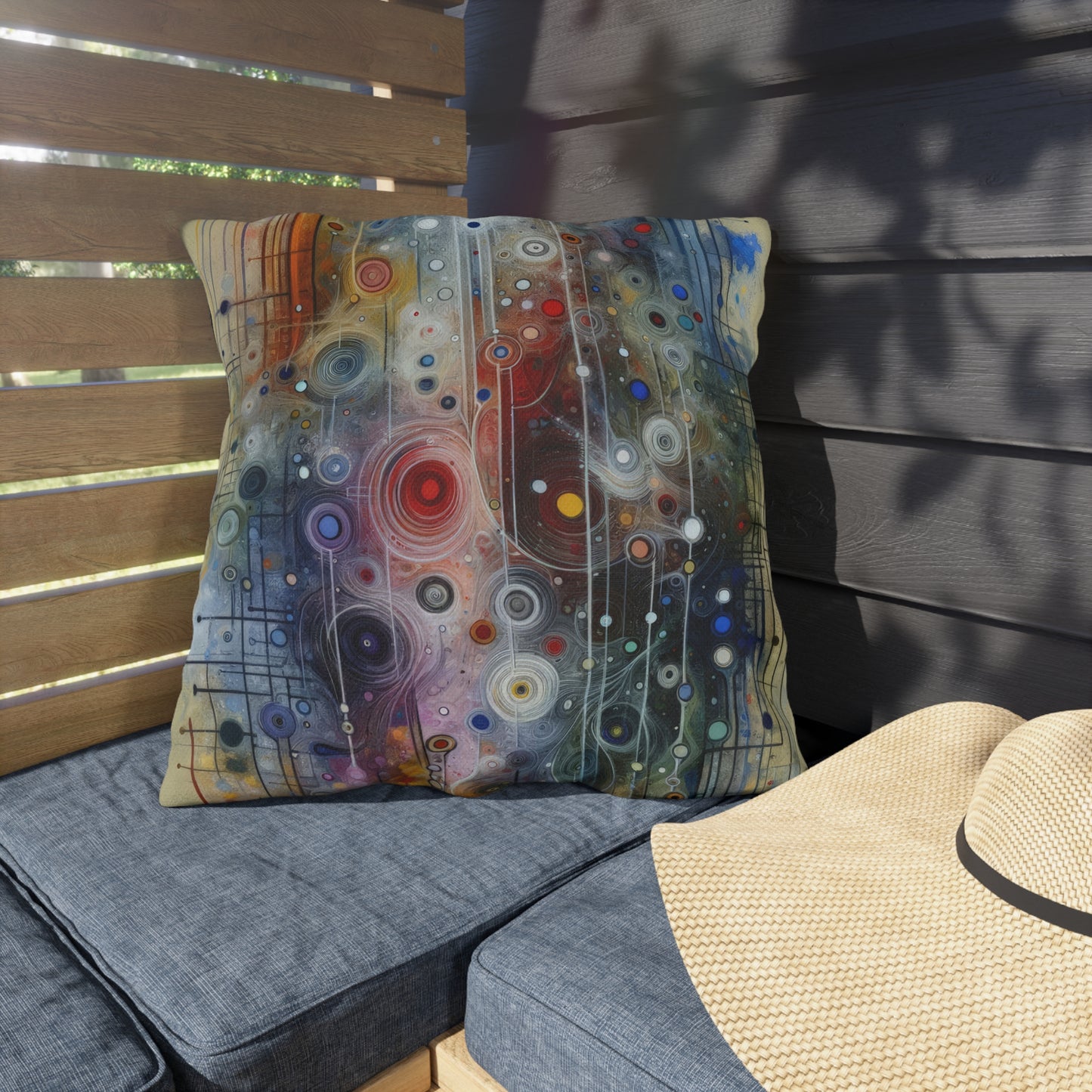 Awakenings Interconnectedness Tachism Outdoor Pillows