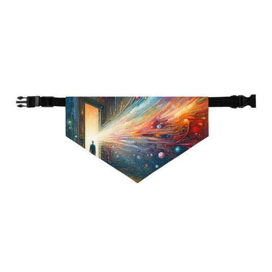 Mirror Wholeness Tachism Pet Bandana Collar