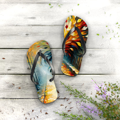 Autumn Whirlwind Escape Flip Flops