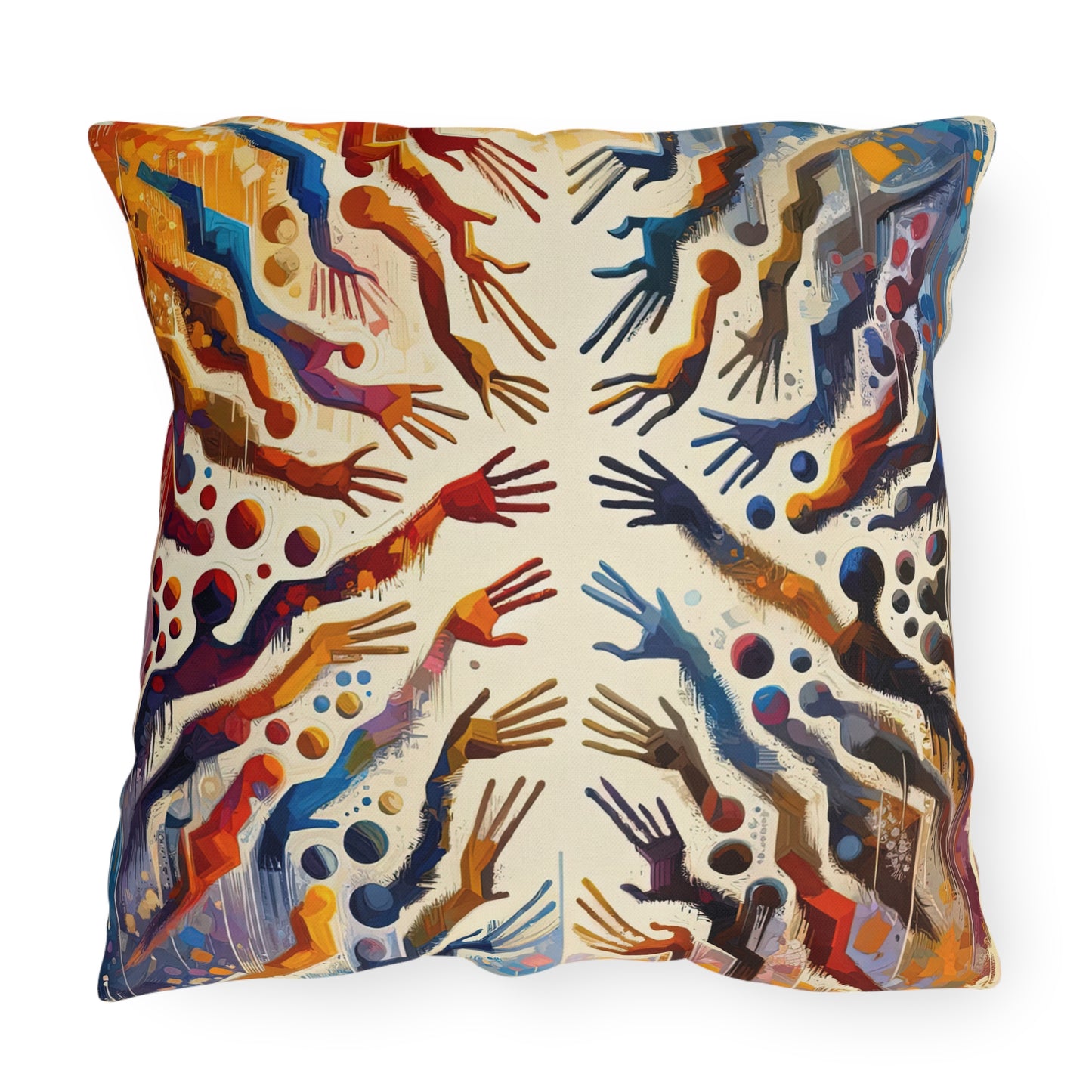 Architects Wisdom Tachism Outdoor Pillows
