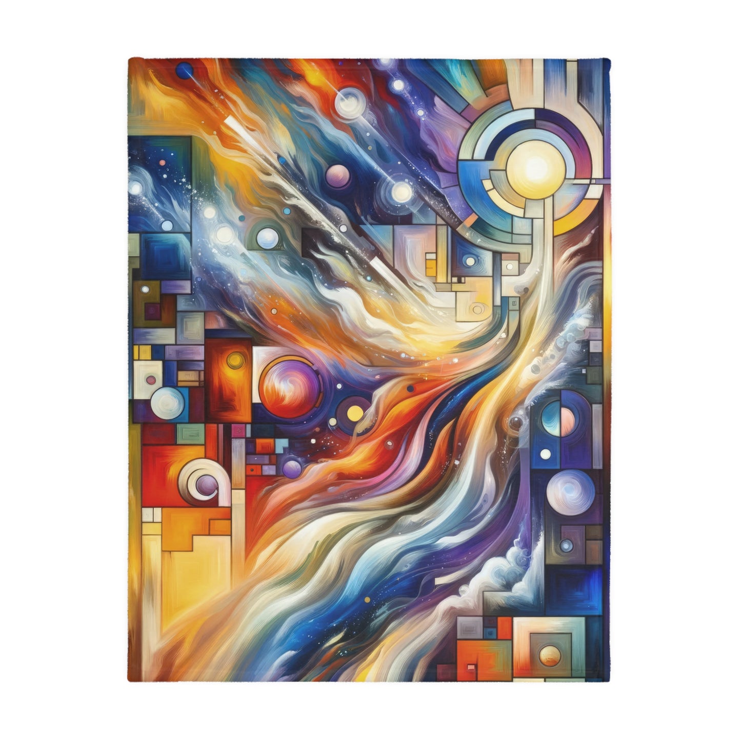 Cosmic Tachism Alchemy Velveteen Microfiber Blanket (Two-sided print)