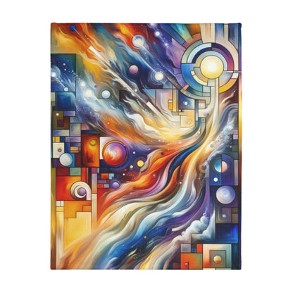Cosmic Tachism Alchemy Velveteen Microfiber Blanket (Two-sided print)