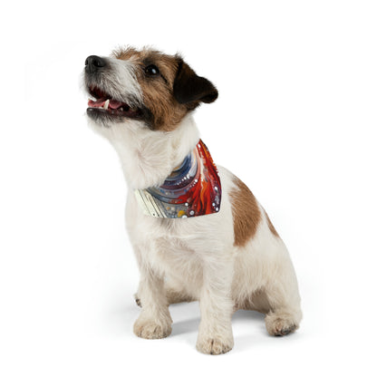 Harmonic Swirl Elegance Pet Bandana Collar