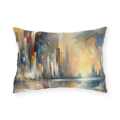 Abstract Buzzing Stillness Outdoor Pillows