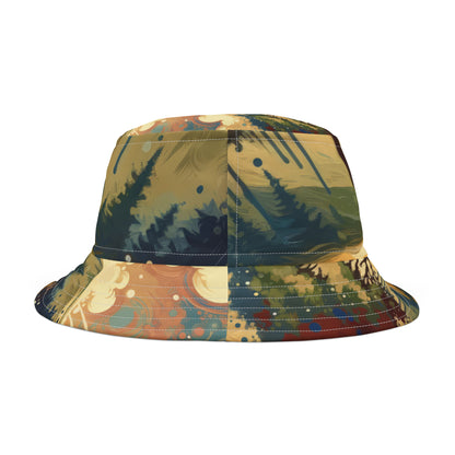 Serene Stream Sojourn Bucket Hat (AOP)