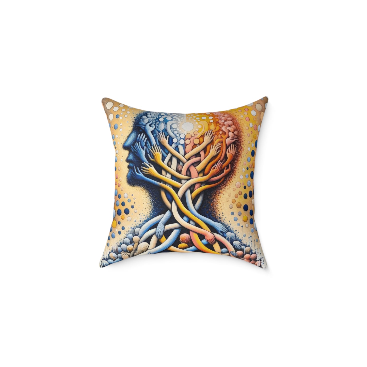 Unveiling Inner Essence Spun Polyester Pillow