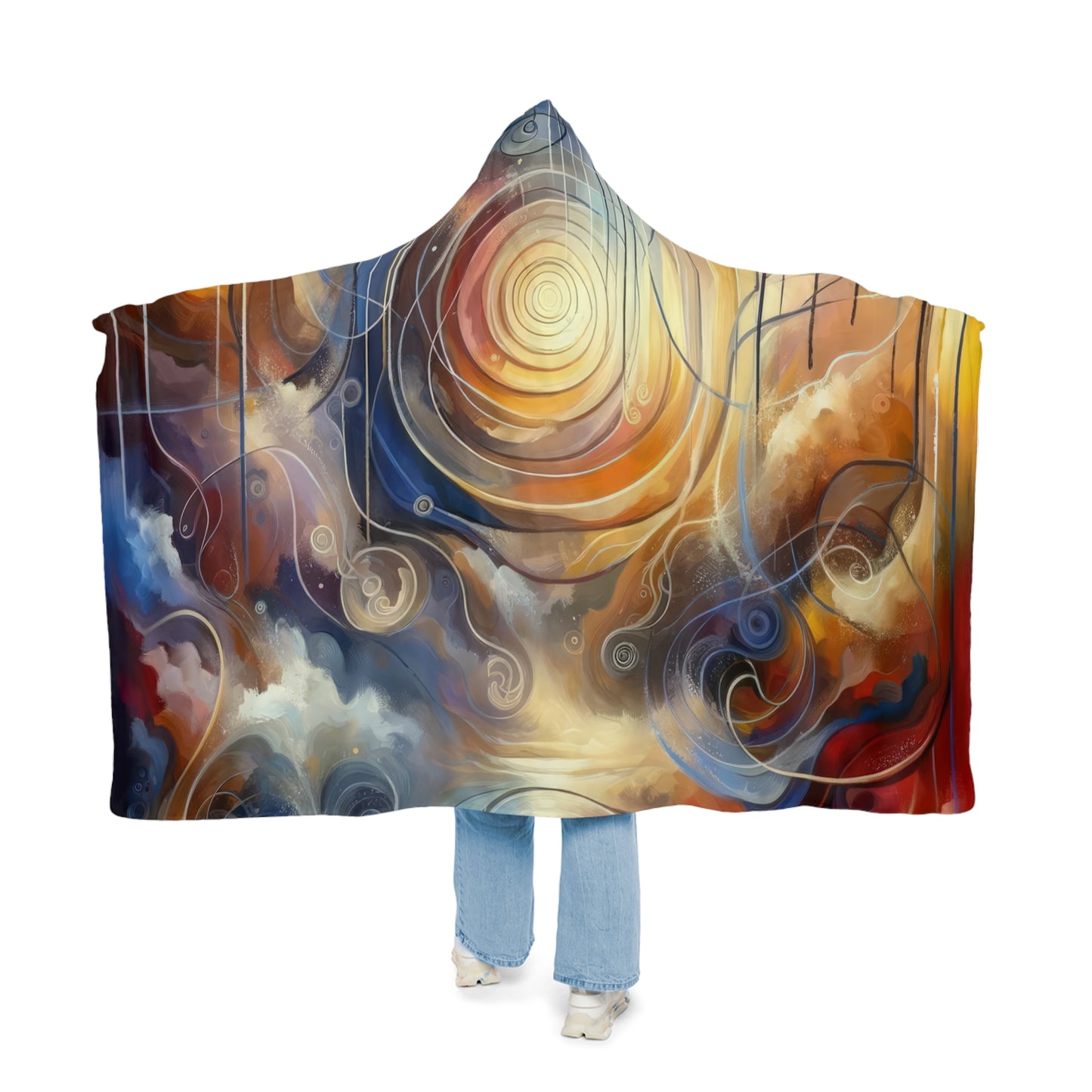 Presence Anchored Tachism Snuggle Blanket