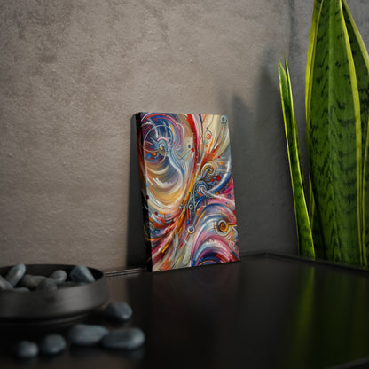Interconnectivity Tachism Dynamics Canvas Photo Tile