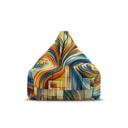 Spiritual Tachism Connection Bean Bag Chair Cover