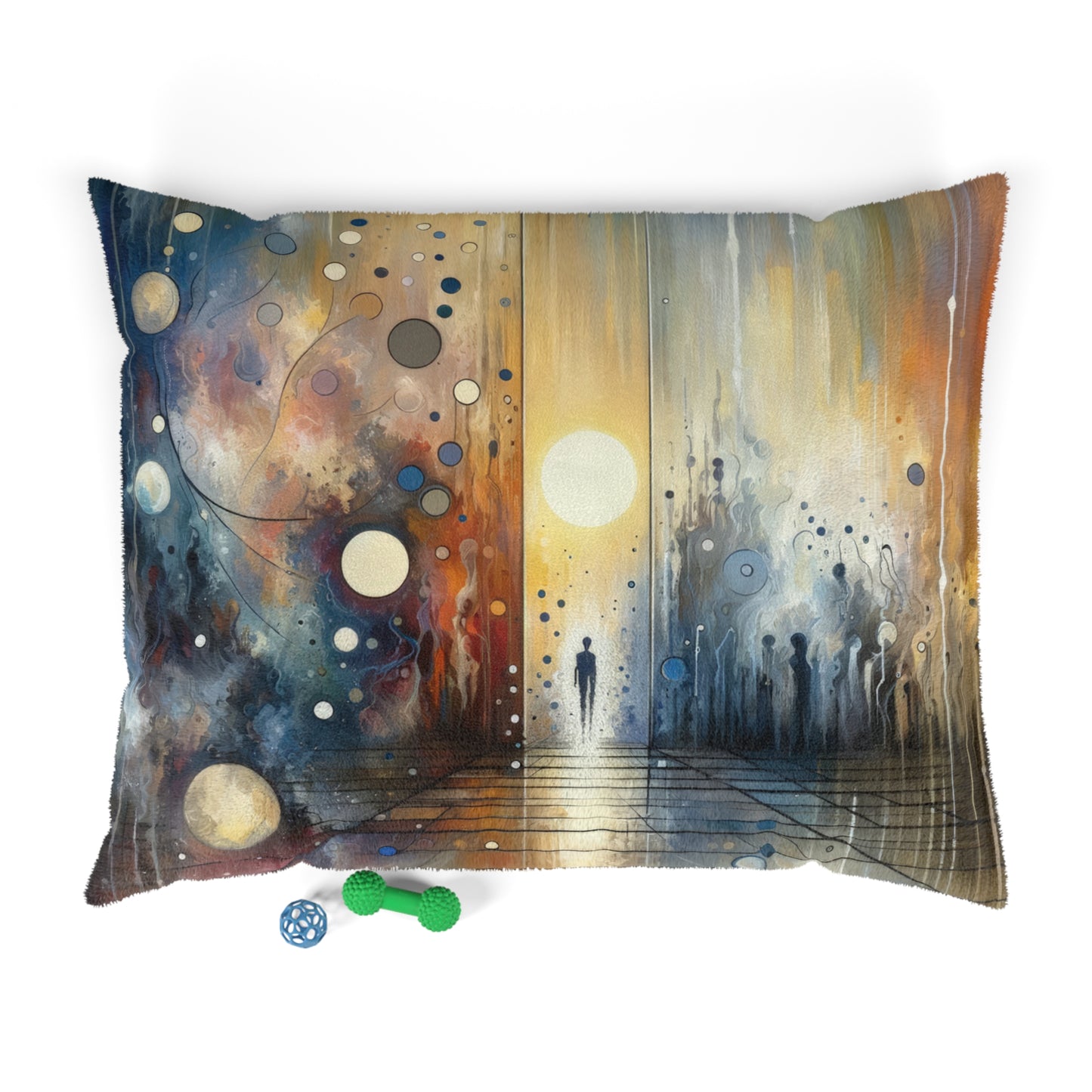 Stillness Transition Abstract Pet Bed