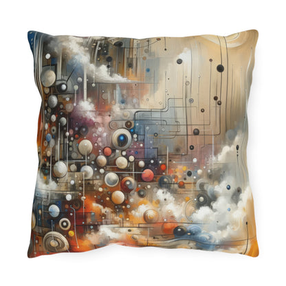 Abstract Mechanical Harmony Outdoor Pillows