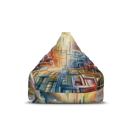 Urban Flow Interconnectedness Bean Bag Chair Cover