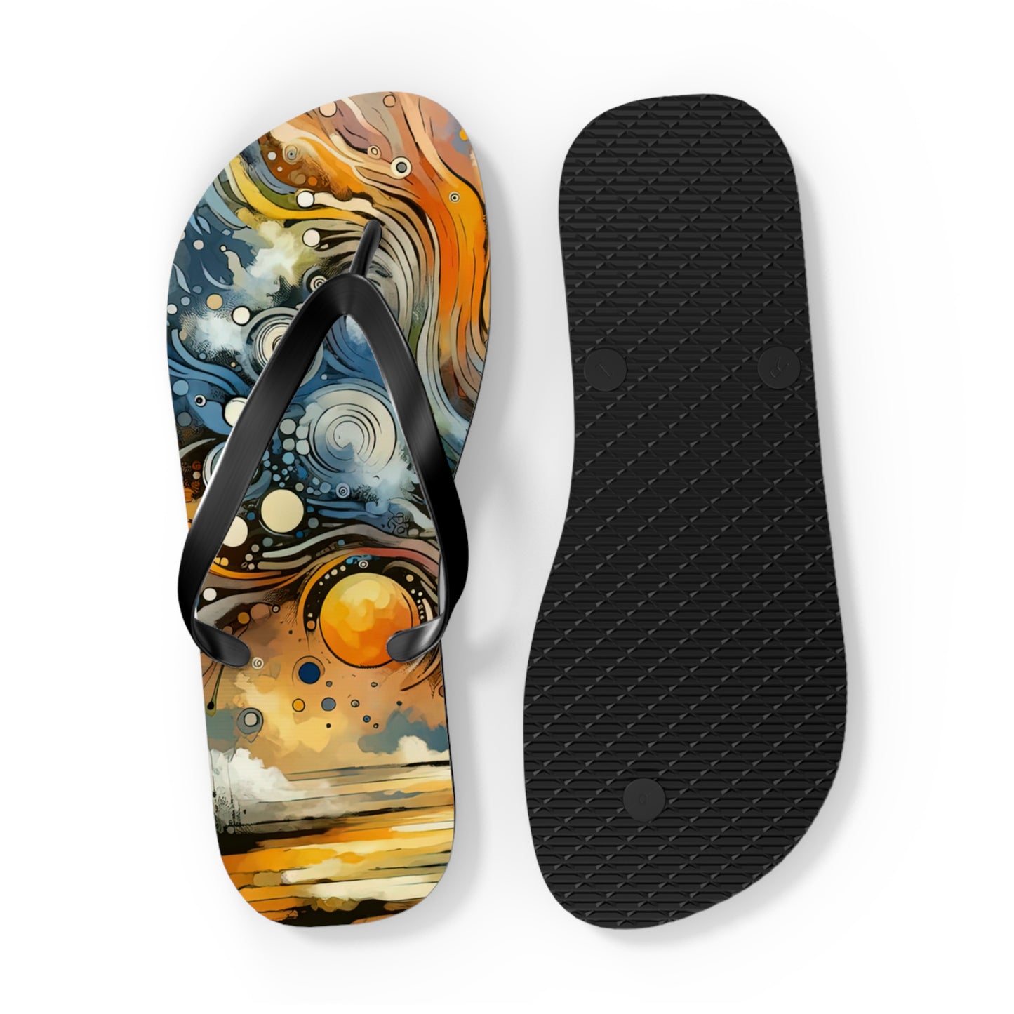 Intentional Awakening Reflection Flip Flops