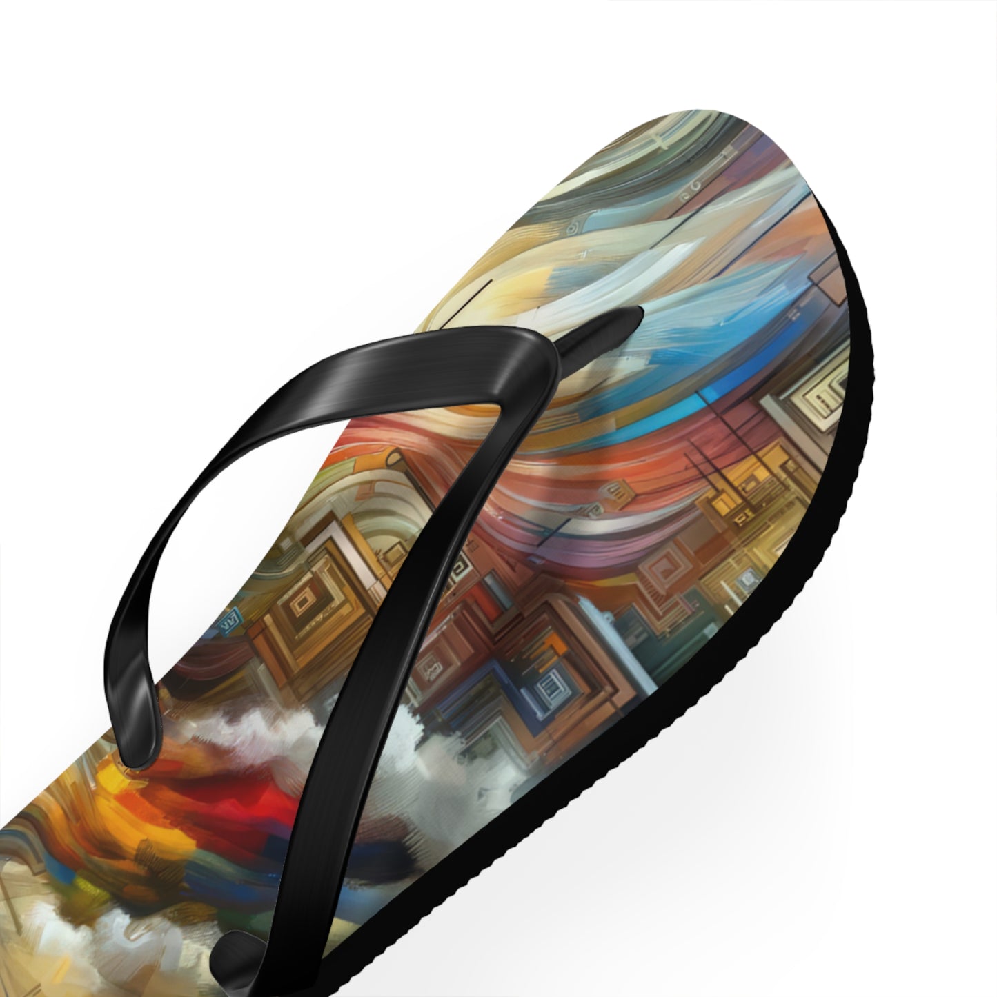 Woven Progress Tapestry Flip Flops