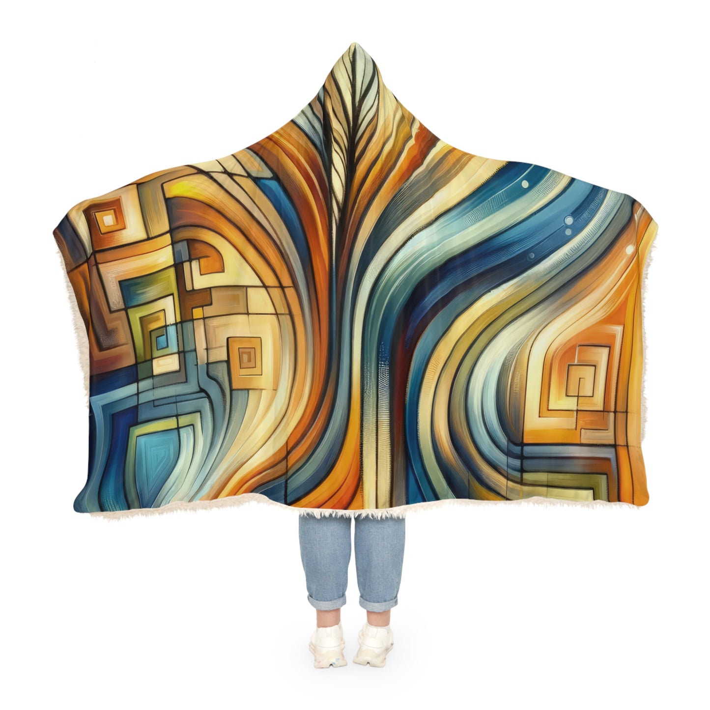 Spiritual Tachism Connection Snuggle Blanket