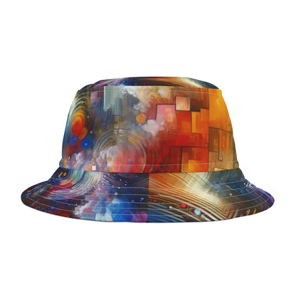 Abstract Technicolor Synthesis Bucket Hat (AOP)