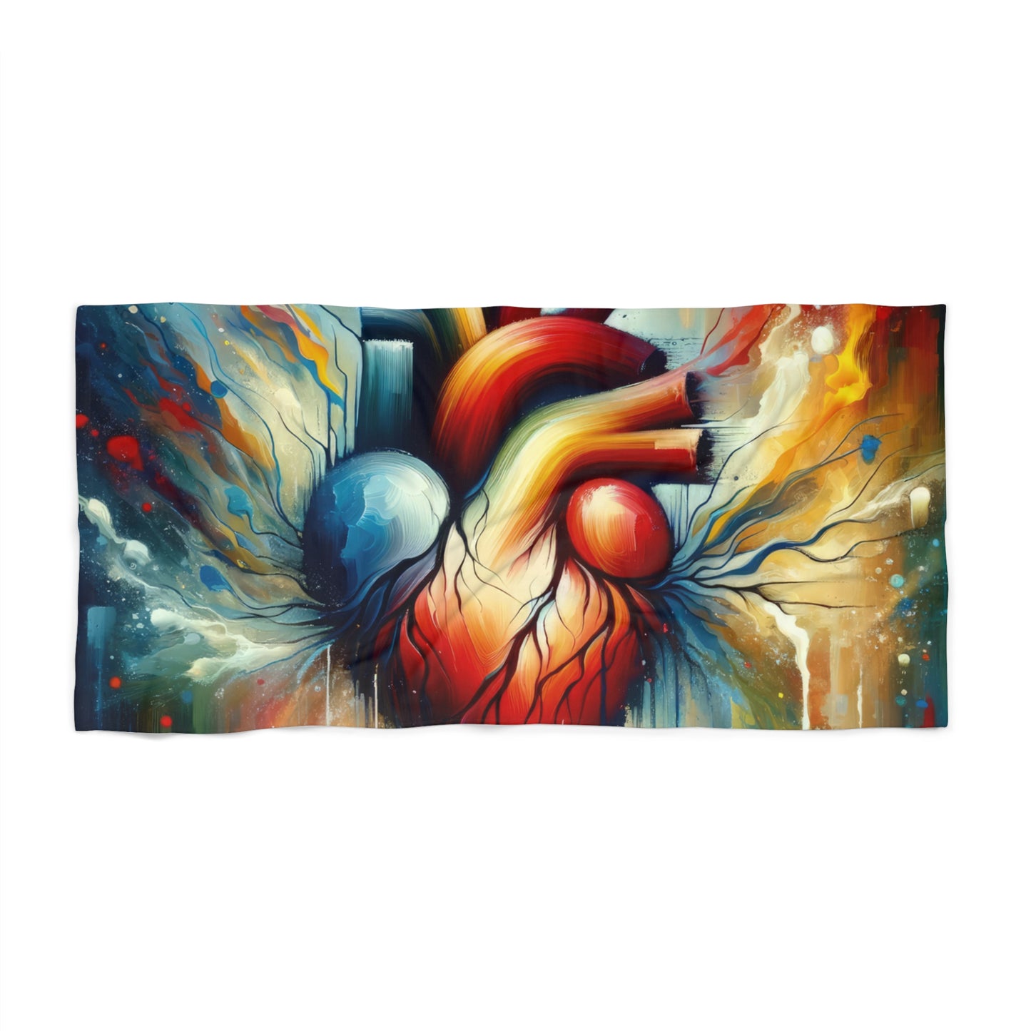 Humanity Heart Unveiled Beach Towel