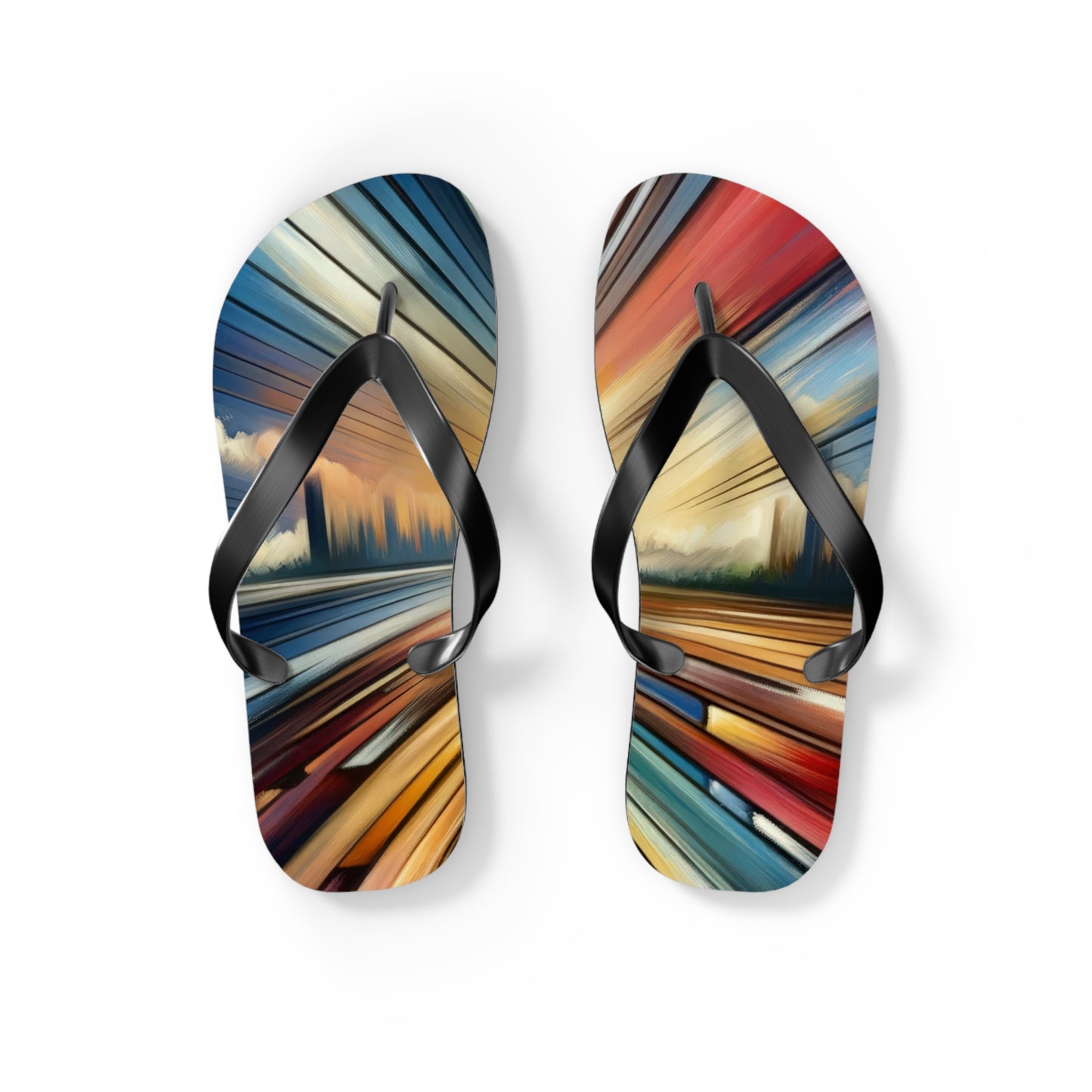 Strategic Horizon Tachism Flip Flops