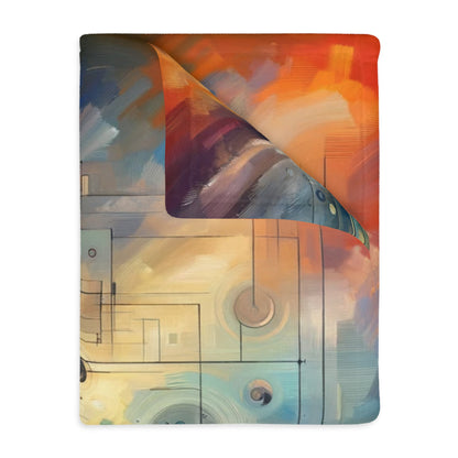 Tech Gratitude Fusion Velveteen Microfiber Blanket (Two-sided print)