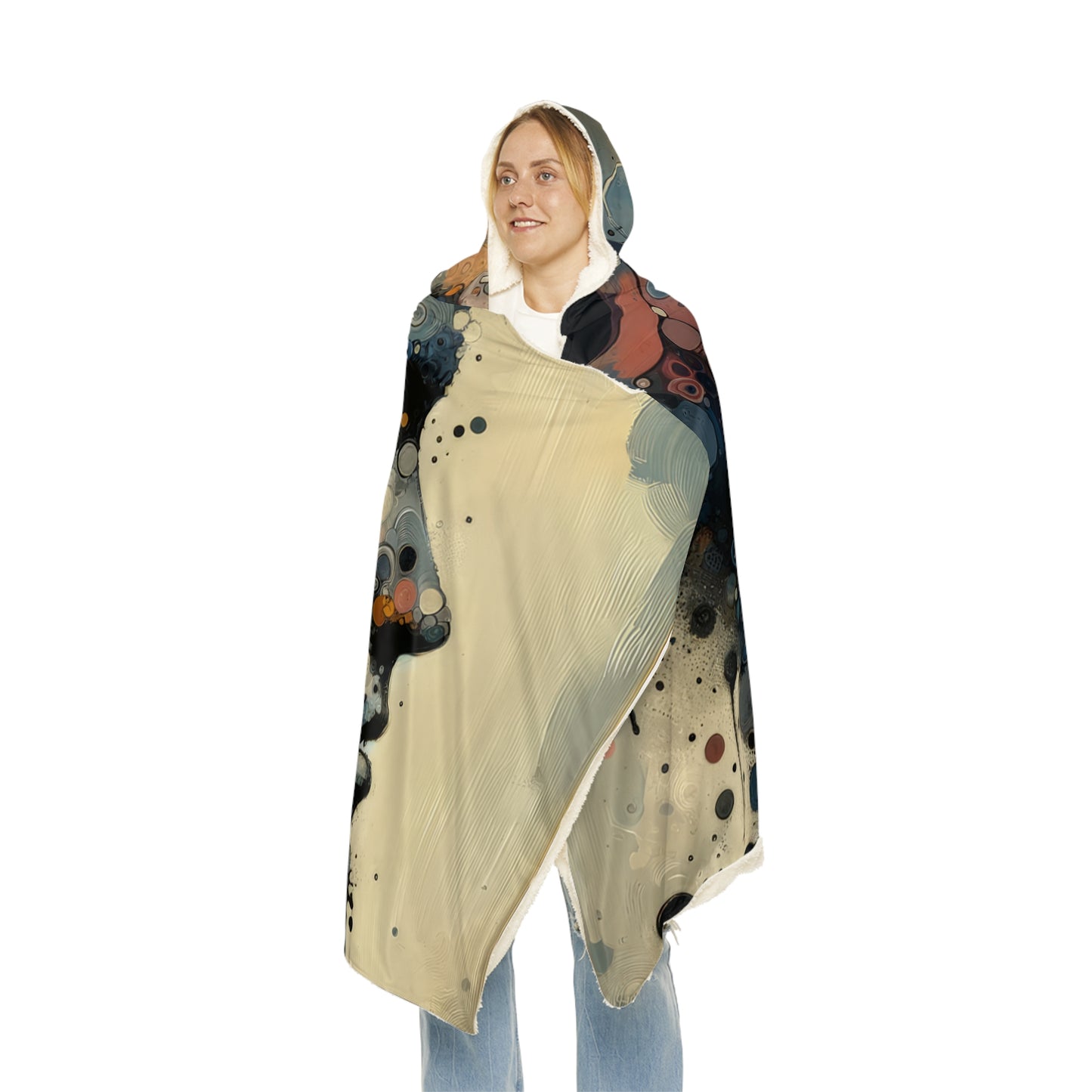 Reflective Tachism Contemplation Snuggle Blanket