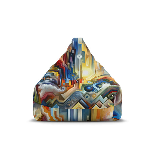 Unity Abstract Vibrancy Bean Bag Chair Cover