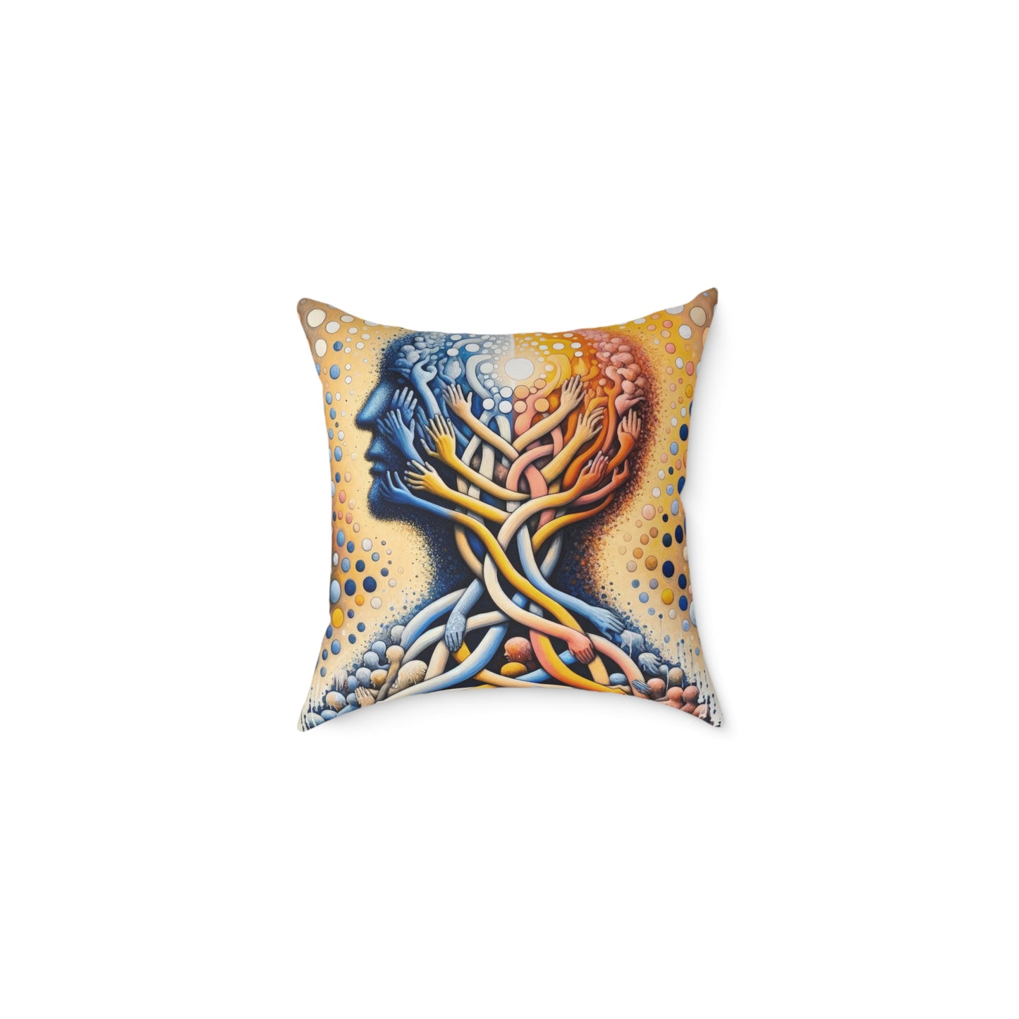 Unveiling Inner Essence Spun Polyester Pillow