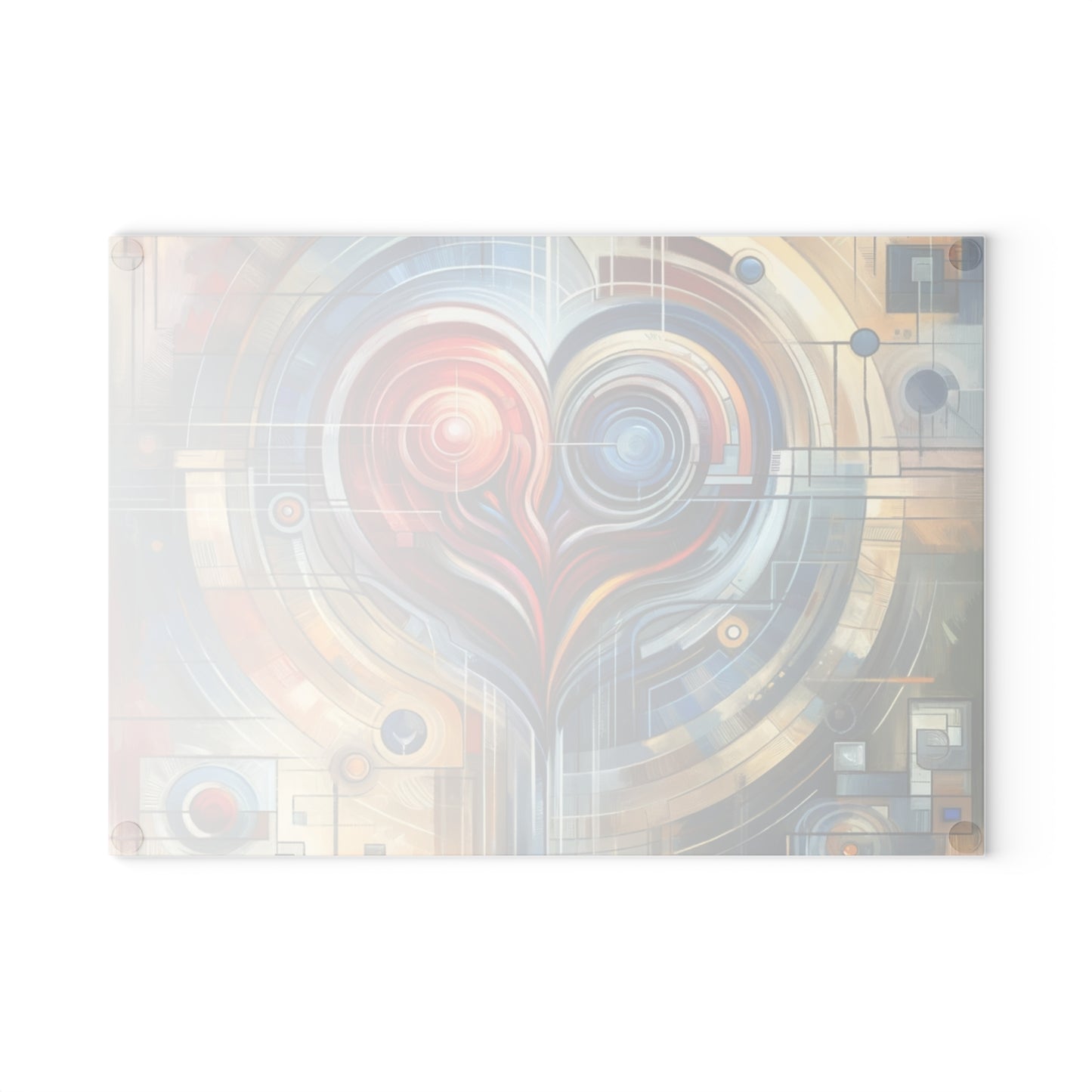 Techno Heart Harmony Glass Cutting Board