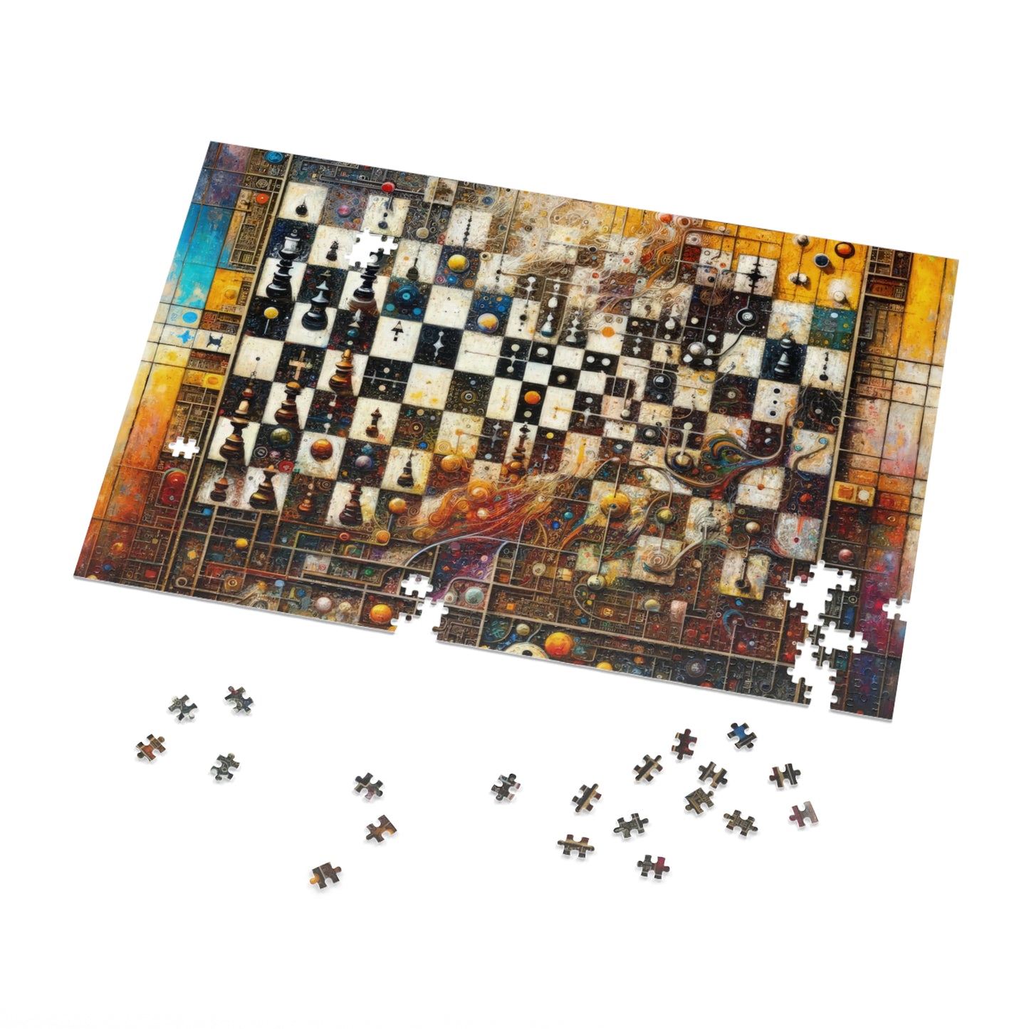 Cosmic Chess Integration Jigsaw Puzzle (30, 110, 252, 500,1000-Piece)