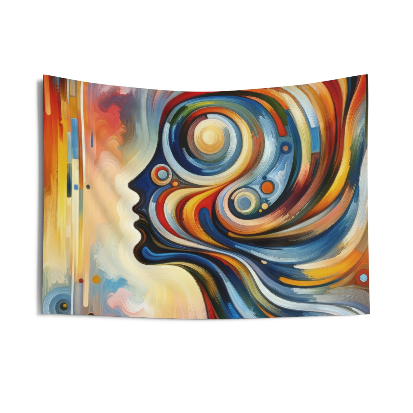 Transformative Harmonic Tachism Indoor Wall Tapestries