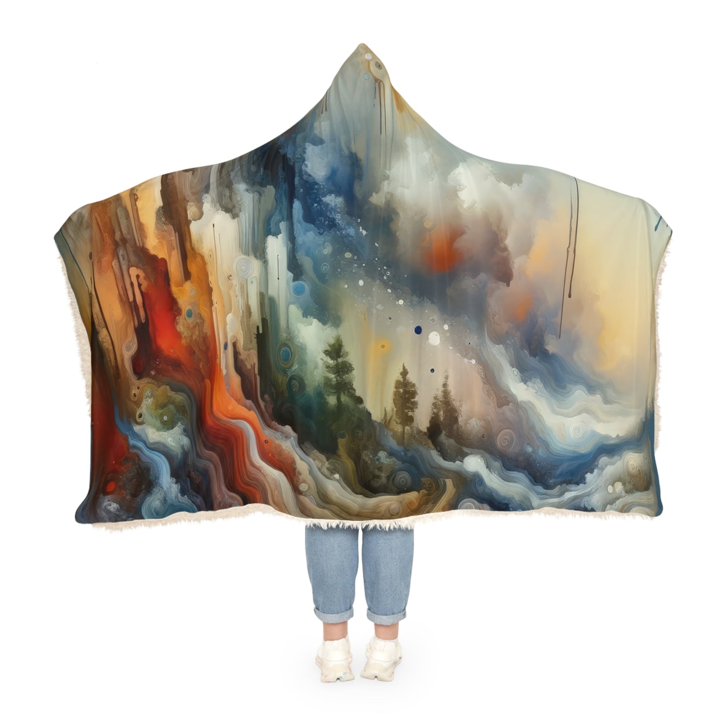 Inner Journey Abstract Snuggle Blanket