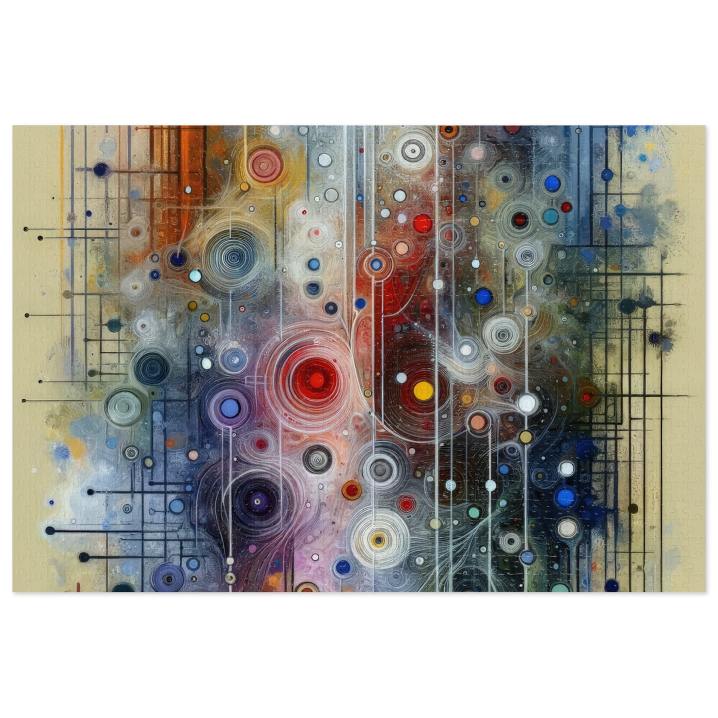 Awakenings Interconnectedness Tachism Jigsaw Puzzle (30, 110, 252, 500,1000-Piece)