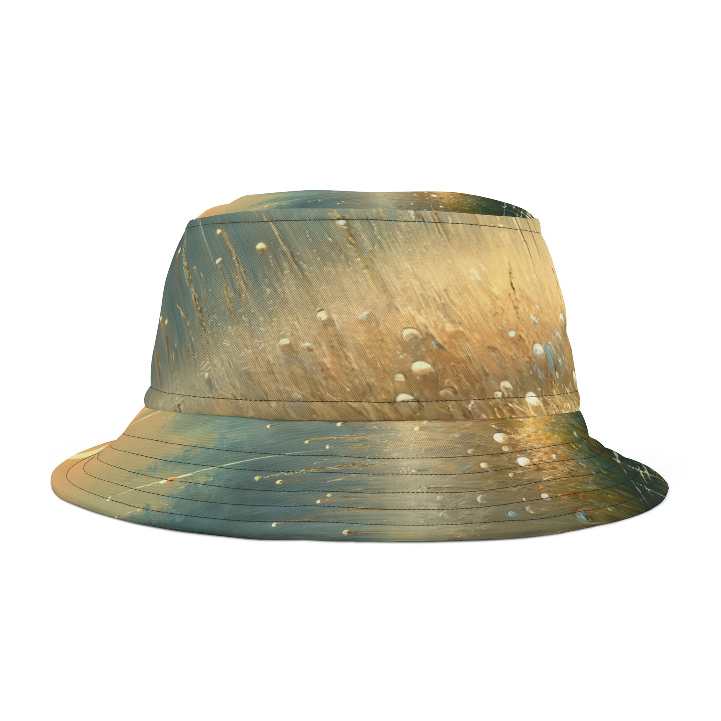 Observant Delicacy Heart Bucket Hat (AOP)