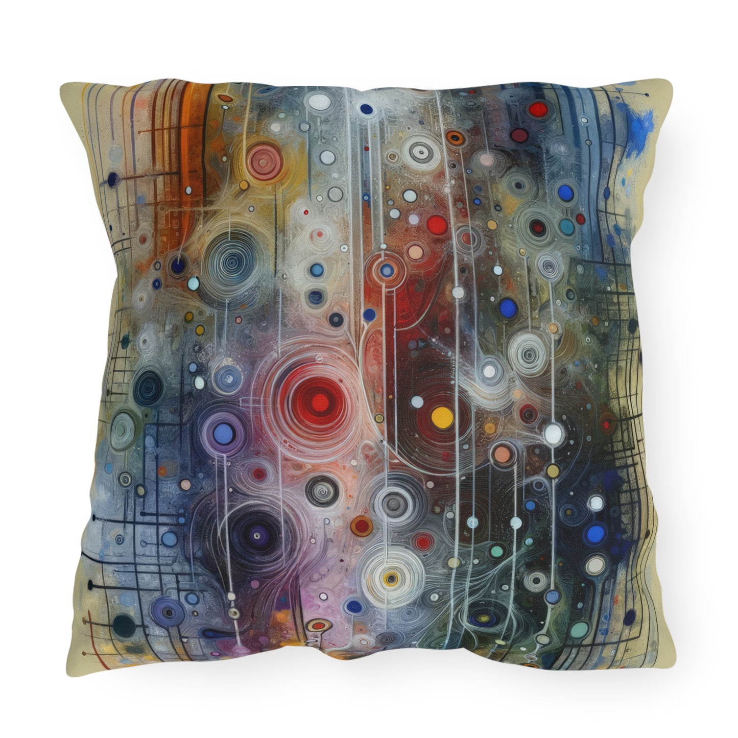 Awakenings Interconnectedness Tachism Outdoor Pillows