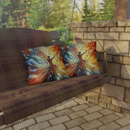 Vibrant Growth Symphony Outdoor Pillows