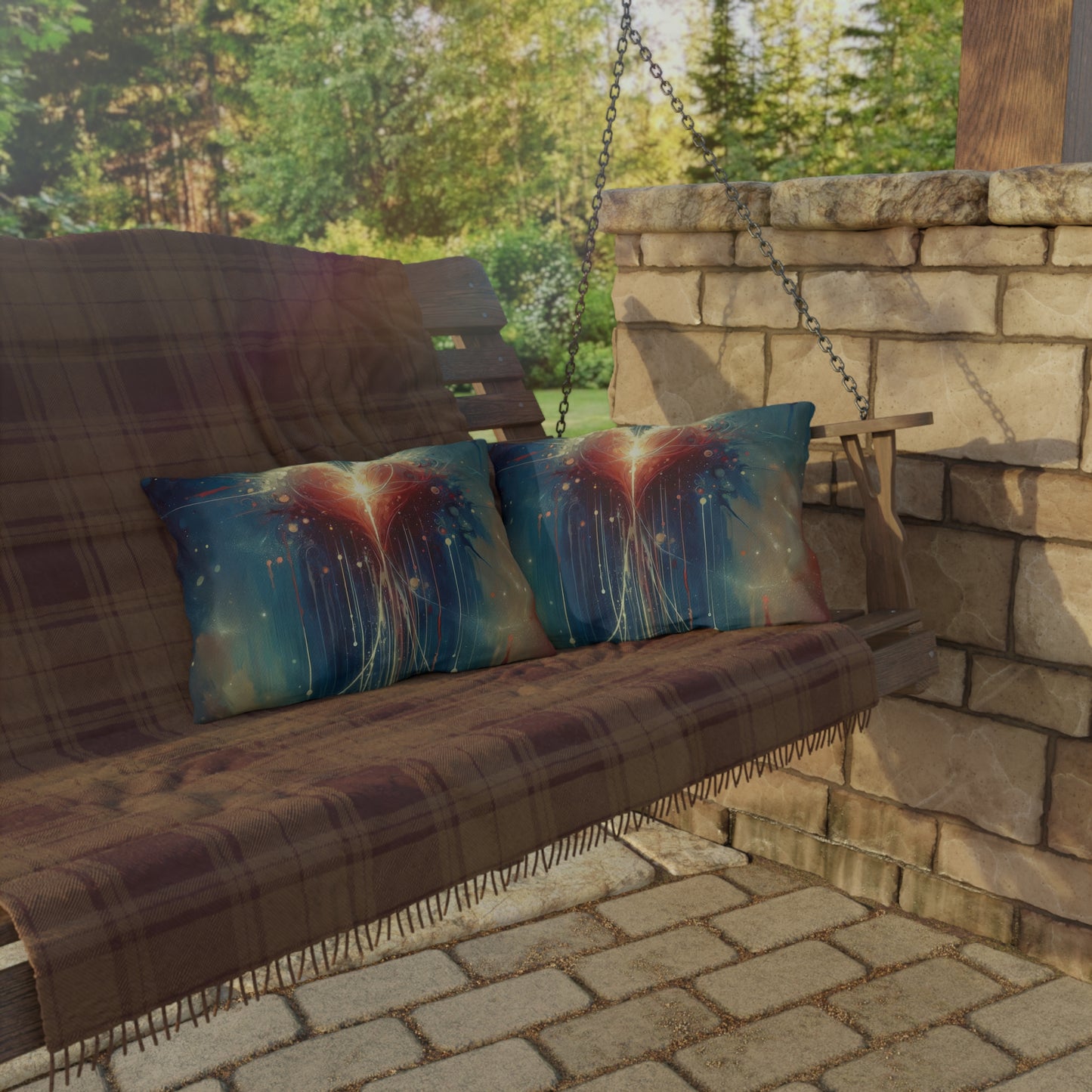 Transcendent Connection Beauty Outdoor Pillows