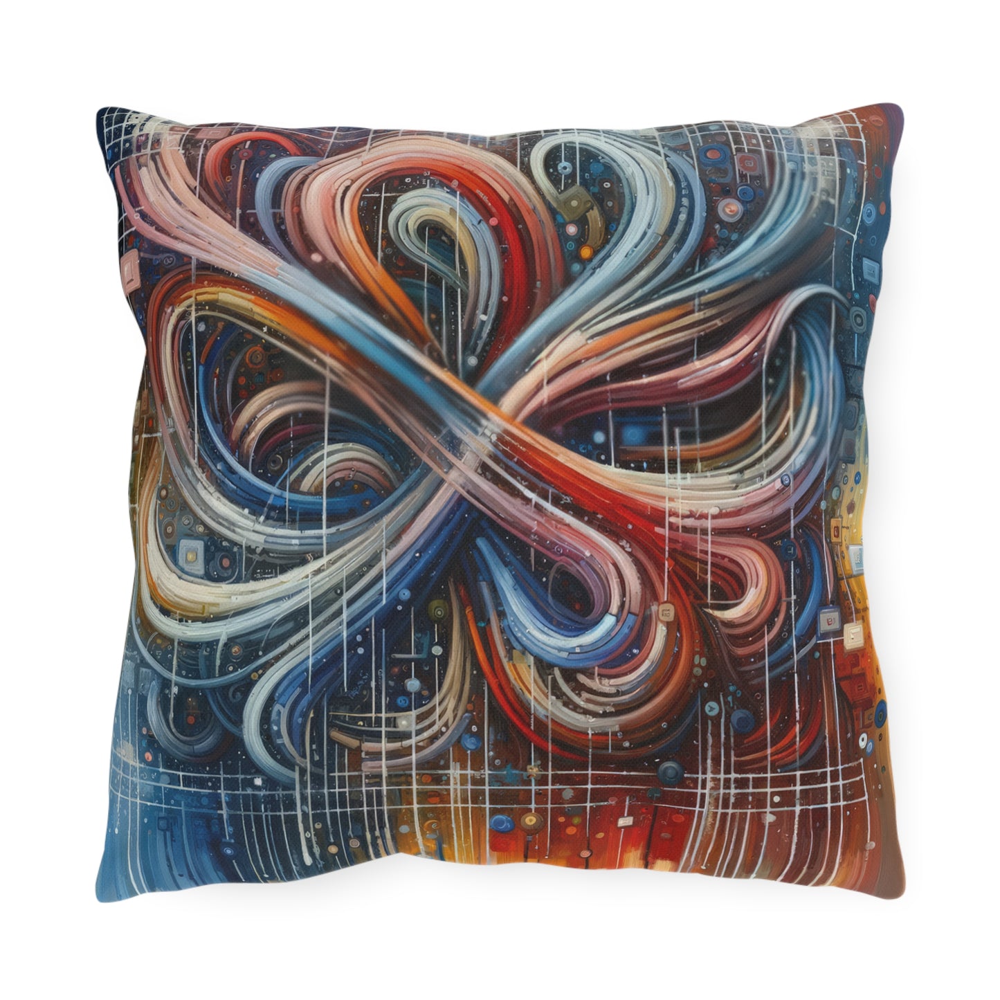 Humanity Tapestry Unification Outdoor Pillows
