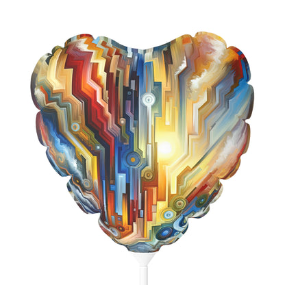 Unity Abstract Vibrancy Balloon (Round and Heart-shaped), 11"