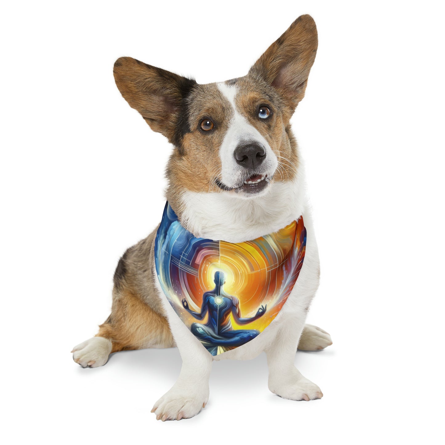 Techno Spiritual Synthesis Pet Bandana Collar