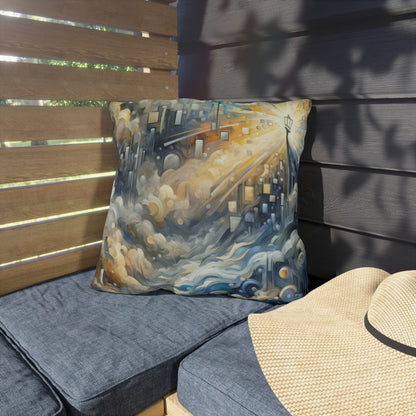 Adrift Beacon Tachism Outdoor Pillows