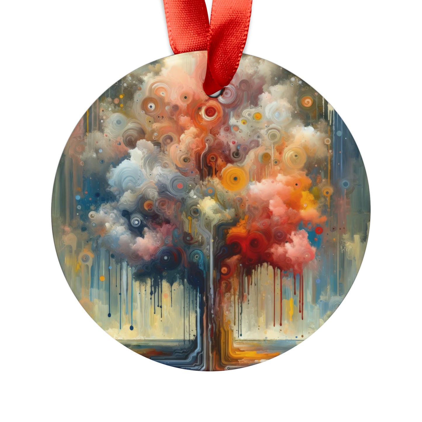 Abstract Beliefs Reflection Acrylic Ornament with Ribbon - ATUH.ART