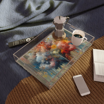 Abstract Beliefs Reflection Acrylic Serving Tray - ATUH.ART