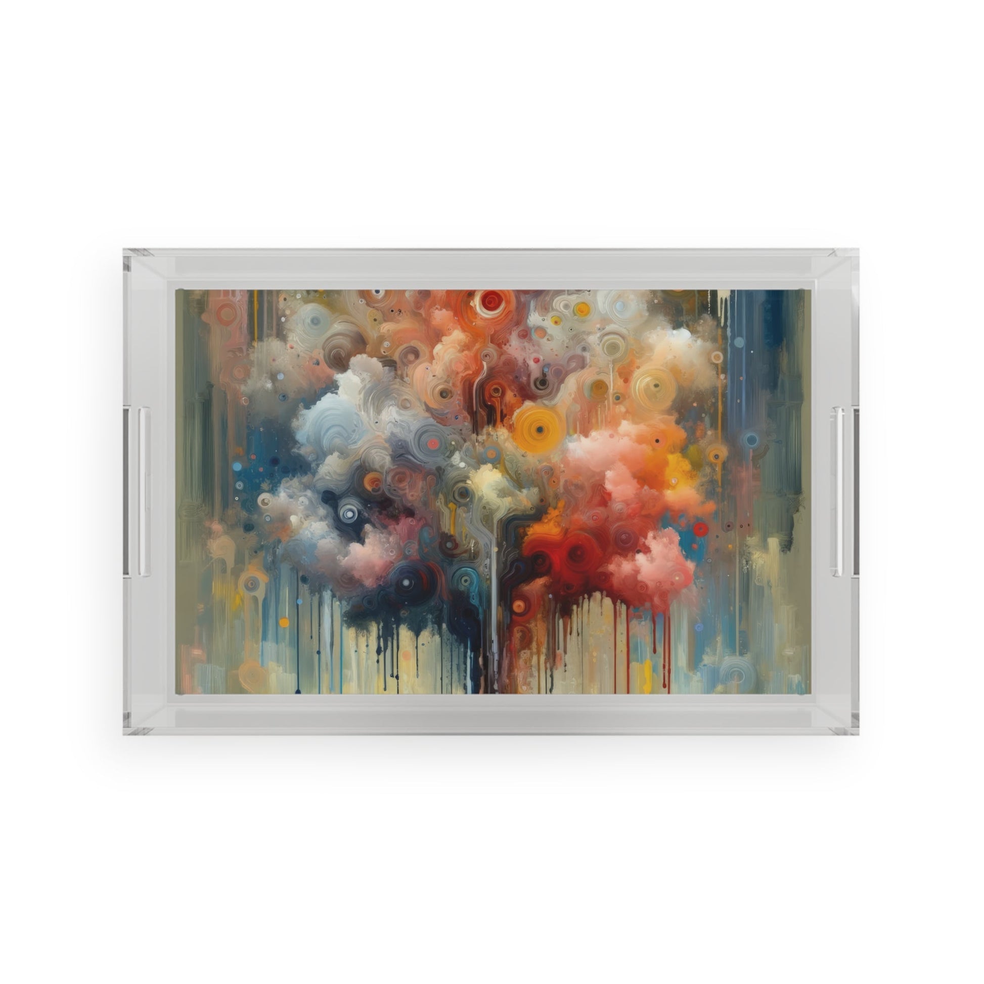 Abstract Beliefs Reflection Acrylic Serving Tray - ATUH.ART
